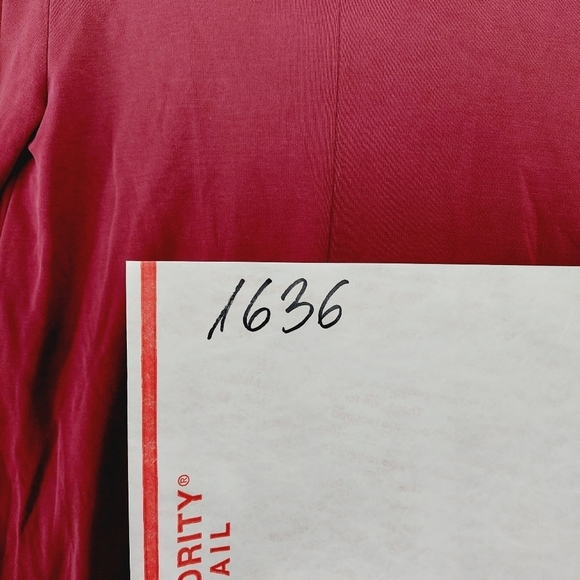 Abercrombie & Fitch Pink Viscose Long sleeve Flare Hem V Neck Blouse P1636 - Picture 10 of 10